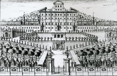 View of the Villa Aldobrandini from the Garden by Alessandro Spechi